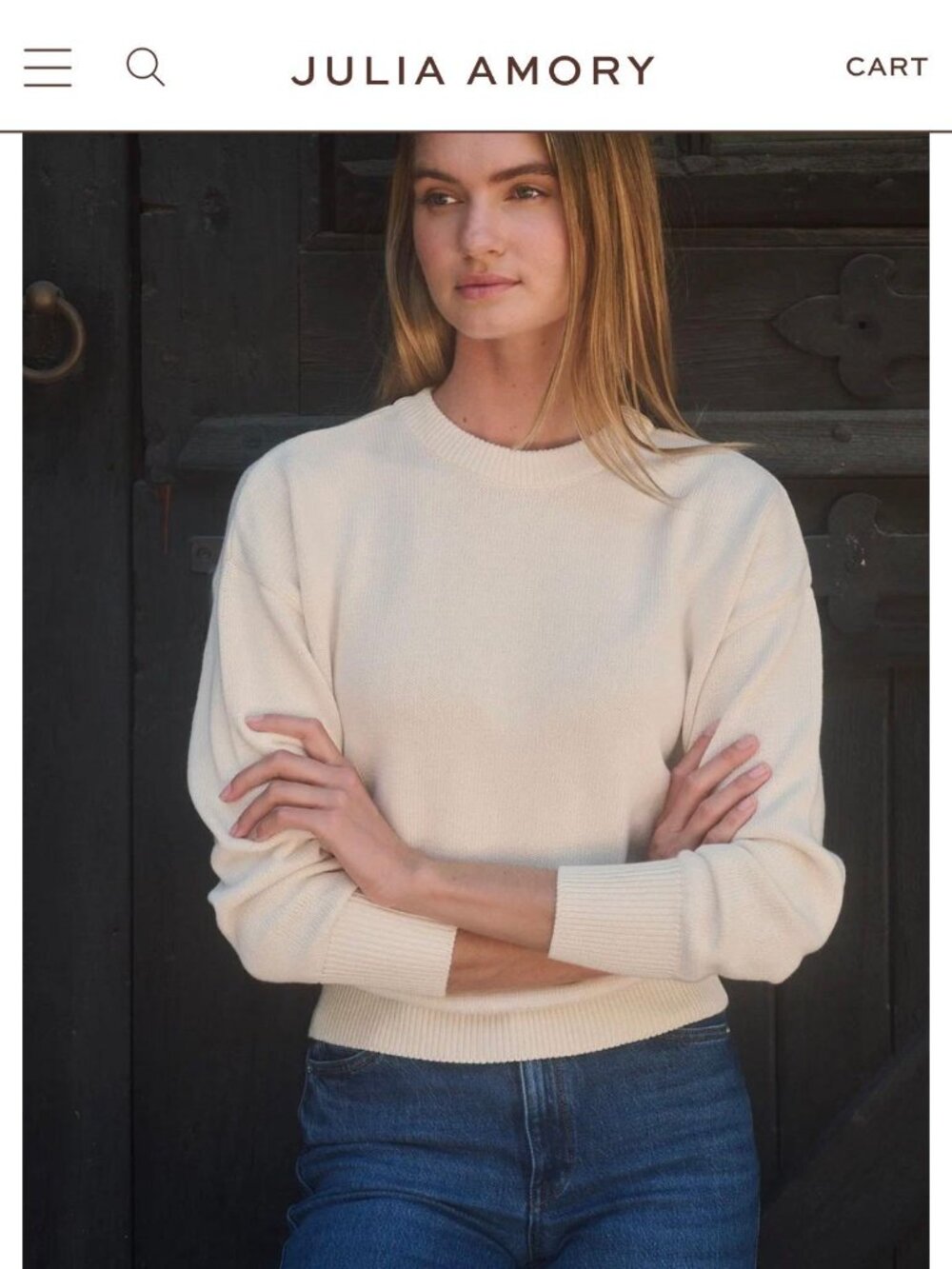 Off white sweater